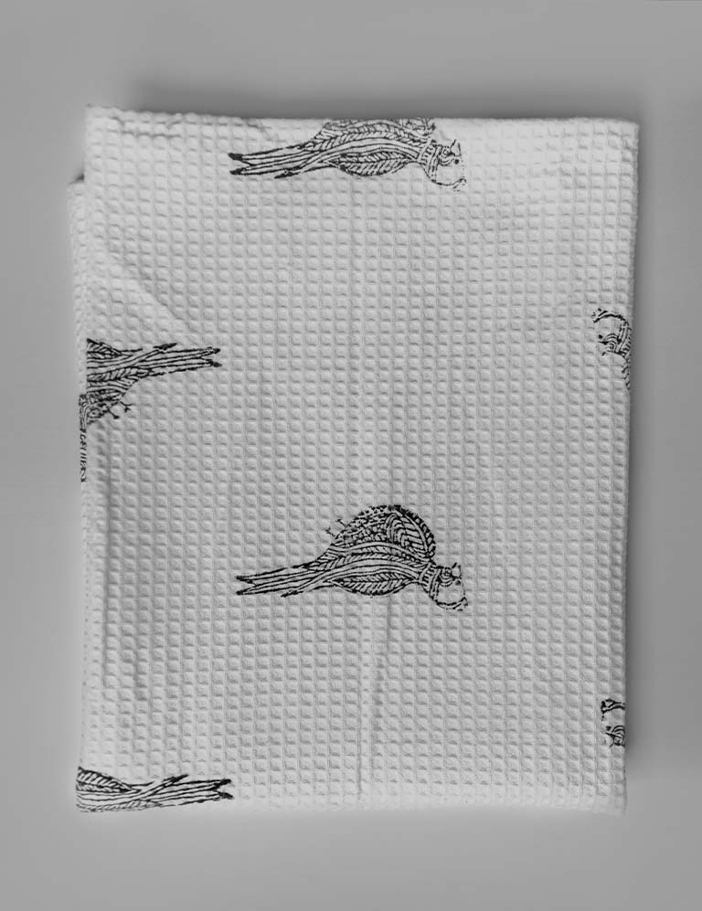 Bird Waffle Bath Sheet