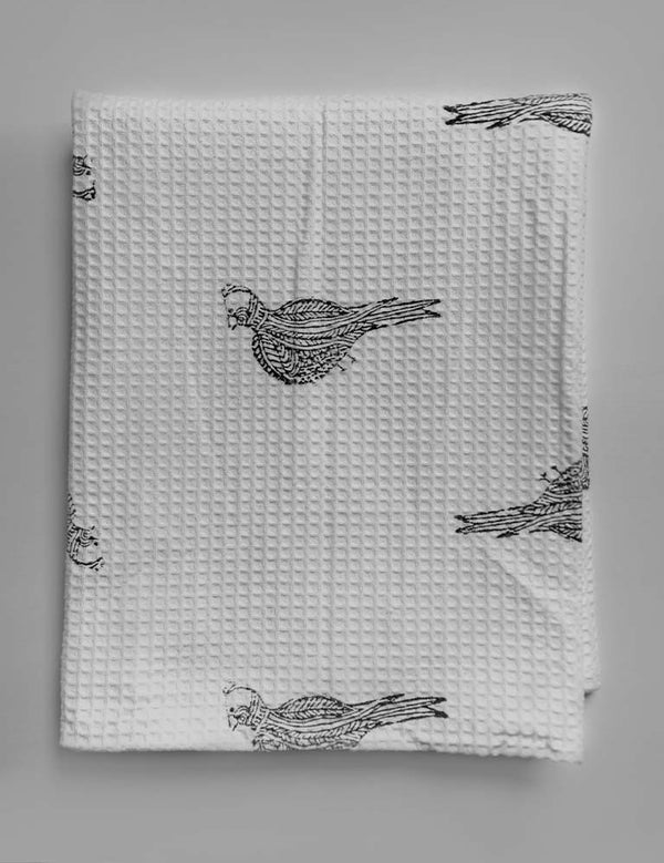 Bird Waffle Bath Sheet