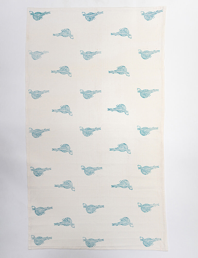 Bird Waffle Bath Sheet